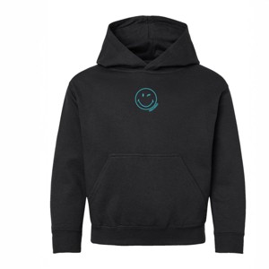 The Juniper Shop Embroidered Smiley Face Outline Youth Hoodie - 1 of 4