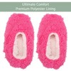 Elanze Designs Hot Pink Two Tone Womens Plush Lined Cozy Non Slip Indoor Soft Slippers - Small - 2 of 4
