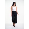 Lafidi Women’s High-Rise Cropped Pants – Straight Leg Business Casual Trousers with Slash Pockets and Elastic Back Waist - 2 of 4