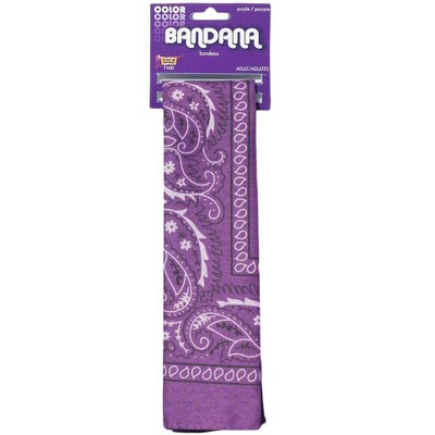 Forum Novelties Adult Purple Paisley Bandana