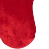 Northlight 20" Red and White Velveteen Santa Claus Belt Buckle Christmas Stocking - 4 of 4