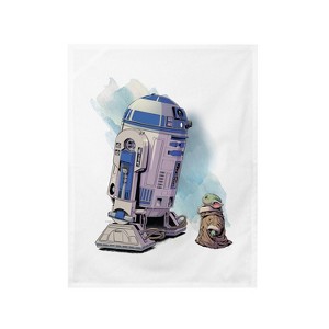 Star Wars Grogu and R2-D2 Kitchen Dish Towel - 1 of 1