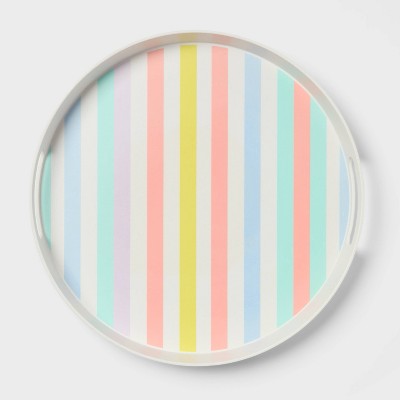 Striped Round Serving Tray - Sun Squad™