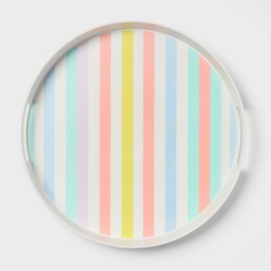 Striped Round Serving Tray - Sun Squad™ - 1 of 3