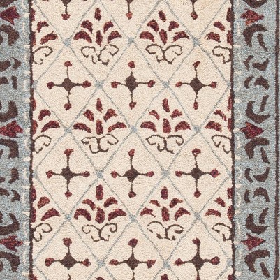 beige/red