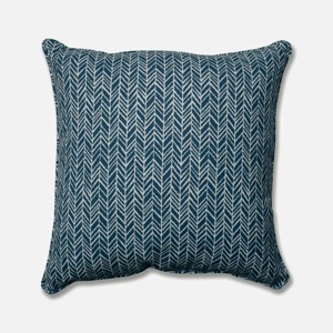 Outdoor/Indoor Herringbone Floor Pillow - Pillow Perfect® - 1 of 4