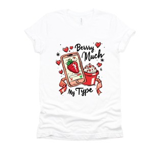 Berry Much My Type Strawberry - Women's Short Sleeve Graphic T-Shirt - 1 of 4