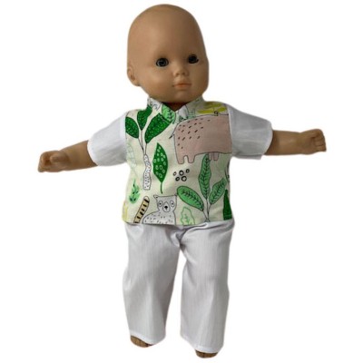 Doll Clothes Superstore Jungle Scrubs Fit 15-16 Inch Baby Dolls