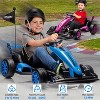 Blue Electric Go Kart For Kids 3 To 8 High Speed Drift Kart With 24V Battery Dual 200W Motors Variable Speed Forward Reverse Blue - 4 of 4