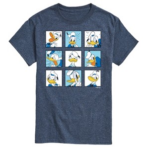 Men's - Disney - Donald Grid Short Sleeve Graphic T-Shirt - 1 of 4