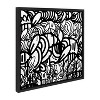 Kate and Laurel Sylvie It Doesn't Matter If You Are Black or White Framed Canvas by Arm of Casso, 22x22, Black - 2 of 4
