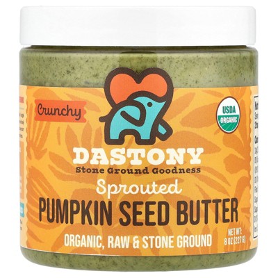 Dastony Sprouted Pumpkin Seed Butter, Crunchy, 8 oz (227 g)
