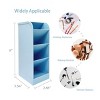 Wrapables Pen Organizer with 4 Compartments Desk Storage Organizer for Home, Office, Work, Large (2pcs) / Blue - 2 of 4