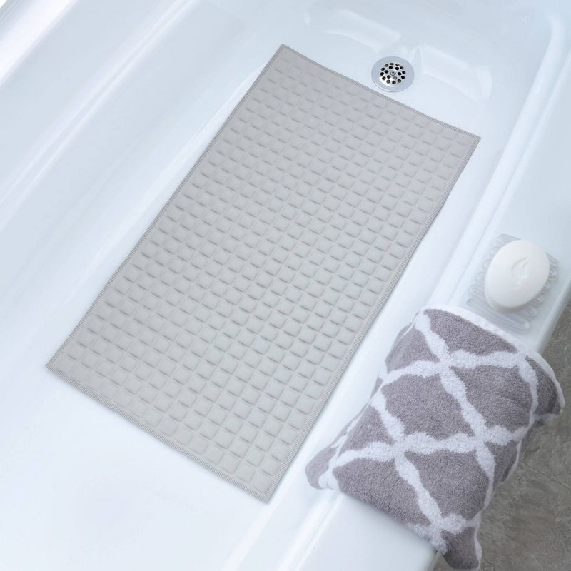 Cushioned Pillow Top Non-Slip Rubber Bathtub Mat - Slipx Solutions, 3 of 7