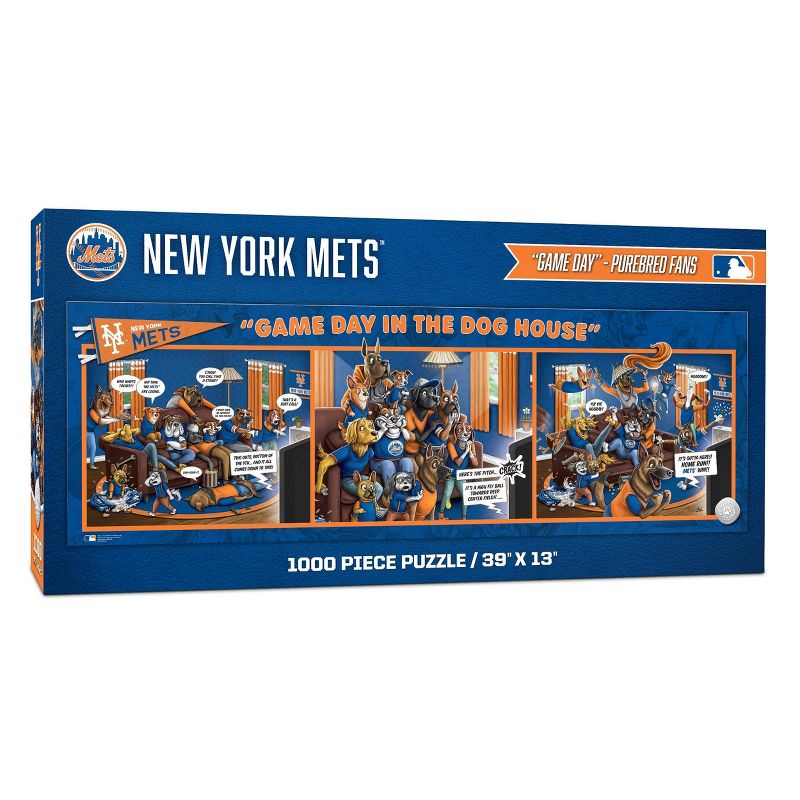 MLB New York Mets Game Day in the Dog House Puzzle - 1000pc, 1 of 4