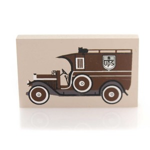 Cats Meow Village 3.0 Inch Delivery Truck Accessory Ups Brown Retired Village Accessories - 1 of 1