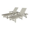 WestinTrends Ashore 2 Piece Reclining Chaise Lounge With Arms & Wheels - 4 of 4