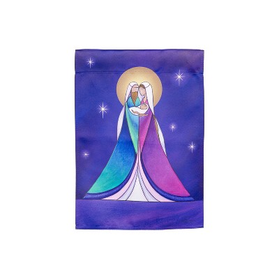 Evergreen Holy Family Suede Garden Flag 12 x 18 Inches Indoor Outdoor Decor