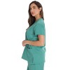 Just Love Solid Stretch Scrub Top for Women Mock Wrap Nursing Shirt. - 2 of 3