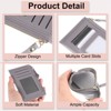 Unique Bargains PU Leather Zipper Design Credit Card Holder 2 Pcs - 3 of 4