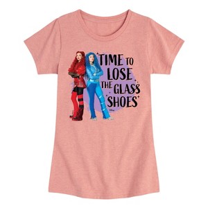 Girls' - Disney - Red and Chloe Lose The Glass Shoes Fitted Short Sleeve Graphic T-Shirt - 1 of 4