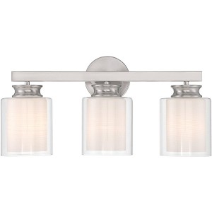 Possini Euro Design Possini Euro Danielle 19 1/2" Wide Patina Nickel 3-Light Bath Light - 1 of 4