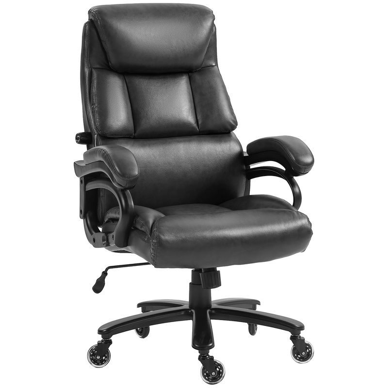 Vinsetto 400lbs Executive Office Chair for Big and Tall, PU Leather Comfy Computer Chair with Adjustable Height, 1 of 7