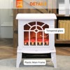 SEVOBAL Indoor Fireplaces Electric Fireplace Stove, 18" Freestanding Fireplace Heater with Overheating Protection, Portable, White, 14.3"*9.5"*18" - 4 of 4