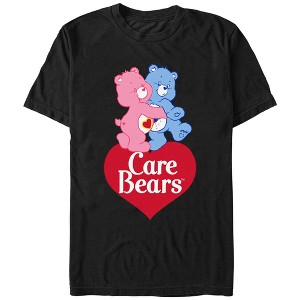 Men's Care Bears Cuddling Bears T-Shirt - 1 of 4