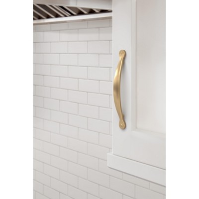 Champagne Bronze 7.5-Inch Arch Cabinet Pull with Mounting Hardware