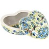 Blue Rose Polish Pottery 124 Vena Large Heart Box - 2 of 2