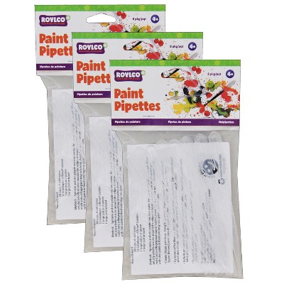 Roylco® Paint Pipettes, 8 Per Pack, 3 Packs
