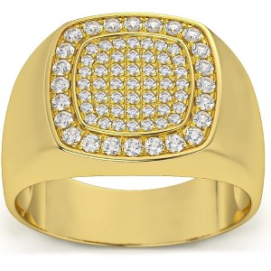 Pompeii3 1/2Ct Diamond Men's Wedding Ring Anniversary Band in White, Yellow, or Rose Gold - 1 of 4