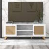 TV Stands for Living Room, TV Stand for 65 Inch TV,  White Modern TV Console Table, Television Stands with Storage, Low TV Console Media Cabinet - 3 of 4