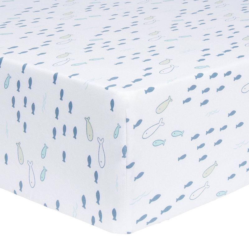 Trend Lab Fitted Crib Sheet - Sea Babies, 1 of 6