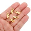 Unique Bargains Metal Bulk Elegant DIY Crafts Jewelry Making Initial Pendants 50 Pcs - 4 of 4