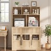 60" Kitchen Pantry Cabinet, Tall Kitchen Cabinet Pantry Cabinet with Glass Doors, Kitchen Cabinet with Drawers Coffee Bar Table - 4 of 4