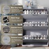 Shoe Cabinet with Flip Louvered Doors, Narrow Shoe Rack with Metal Hinges - 3 of 4