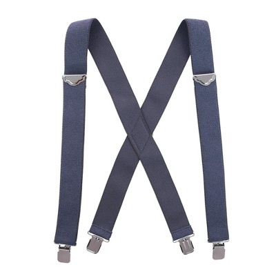 Thedappertie Men's Red X-back Metal Clip Fastening Suspenders : Target