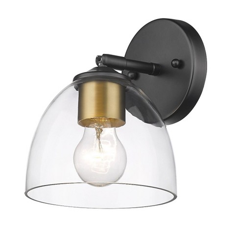 Metal Sconce Wall Light (Includes LED Light Bulb) Brass - Threshold™  designed with Studio McGee