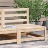 vidaXL Garden Sofa Natural Pine Solid Pine Wood Single Unit Modular - 3 of 4