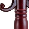?Vynxaria 77" Walnut Wood & Stainless Steel Multi-Functional Coat Rack with Disc - 4 of 4