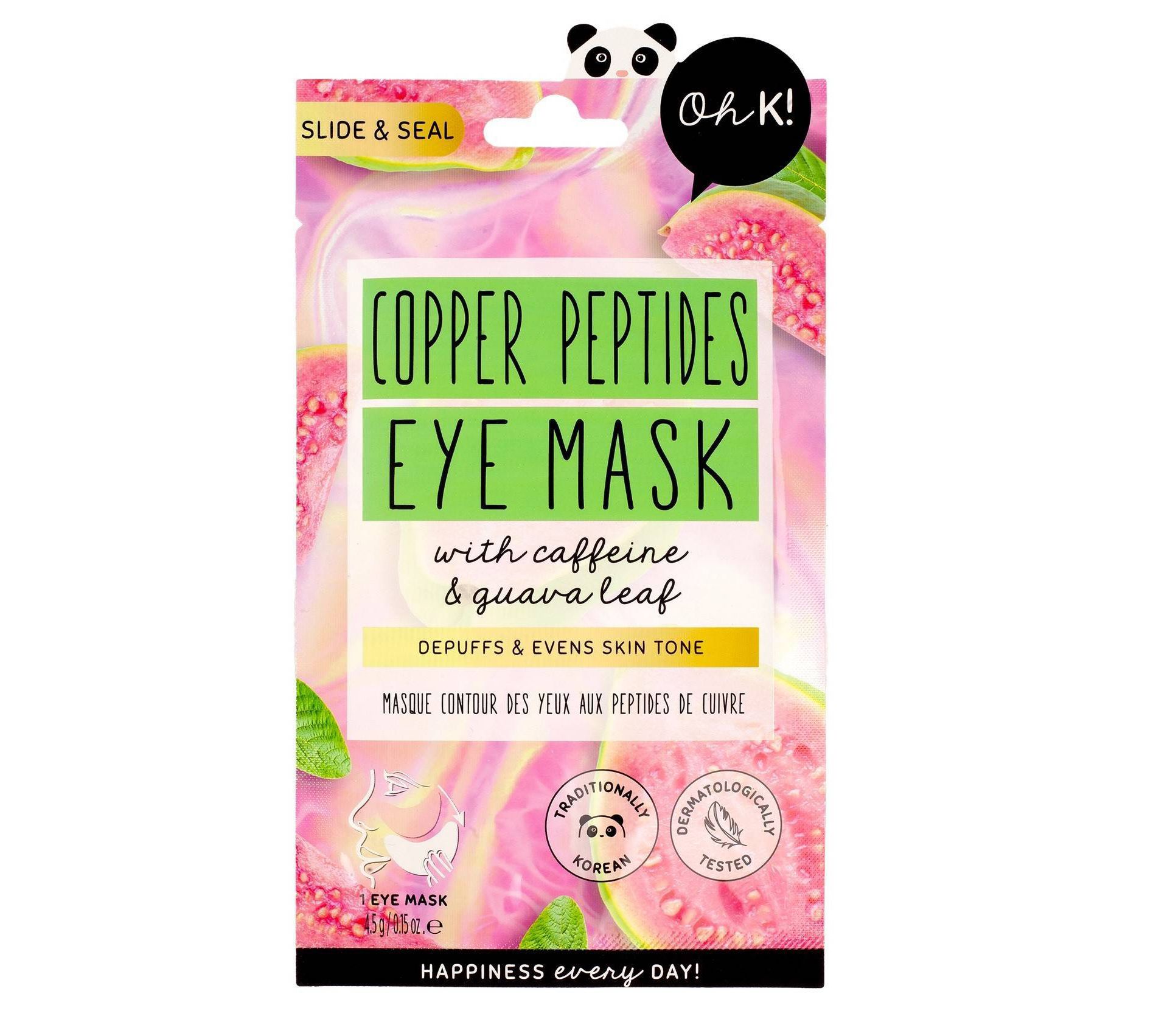 Oh K! Slide & Seal Copper Peptides Eye Mask with Guava Leaf - 0.15 fl oz