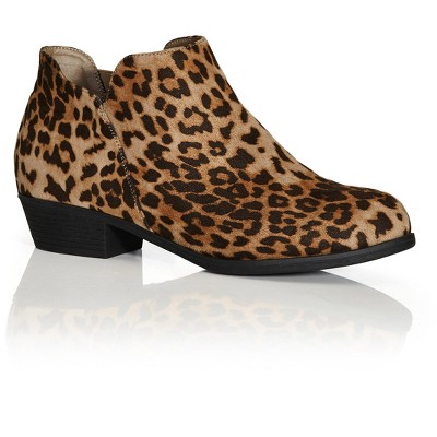 target leopard ankle boots