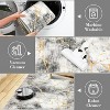 Acekool 6x9 Washable Rug – Modern Geometric Non-Slip Carpet, Ultra-Thin Floor Mat for Living Room & Home Office, Grey Black - 4 of 4