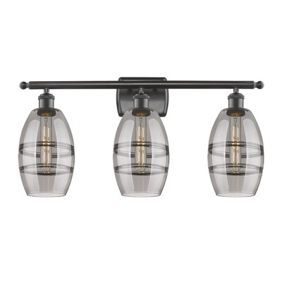 Vaz - 3 Light Bath Vanity In Industrial Style-9.13 Inches Tall and 25.88 Inches Wide