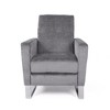 CENGHU Modern Glider Swivel Recliner Chair for Adult, Fabric Single Reclining Armchair, Mid Century Modern Pushback Chair for Living Room, Bedroom - 4 of 4