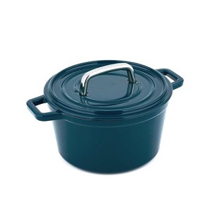 KOCH SYSTEME CS 4.5qt Cast Iron Dutch Oven, Preseasoned, Tarnish & Rust-Resistant, Green - 1 of 4