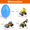 12 PCS Easter Eggs with Mini Construction Trucks – Prefilled Surprise Toy Set for Kids, Party Favors, Easter Basket Stuffers - 2 of 4