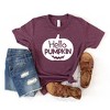 The Juniper Shop Hello Pumpkin Face Kids Short Sleeve Tee - 2 of 2